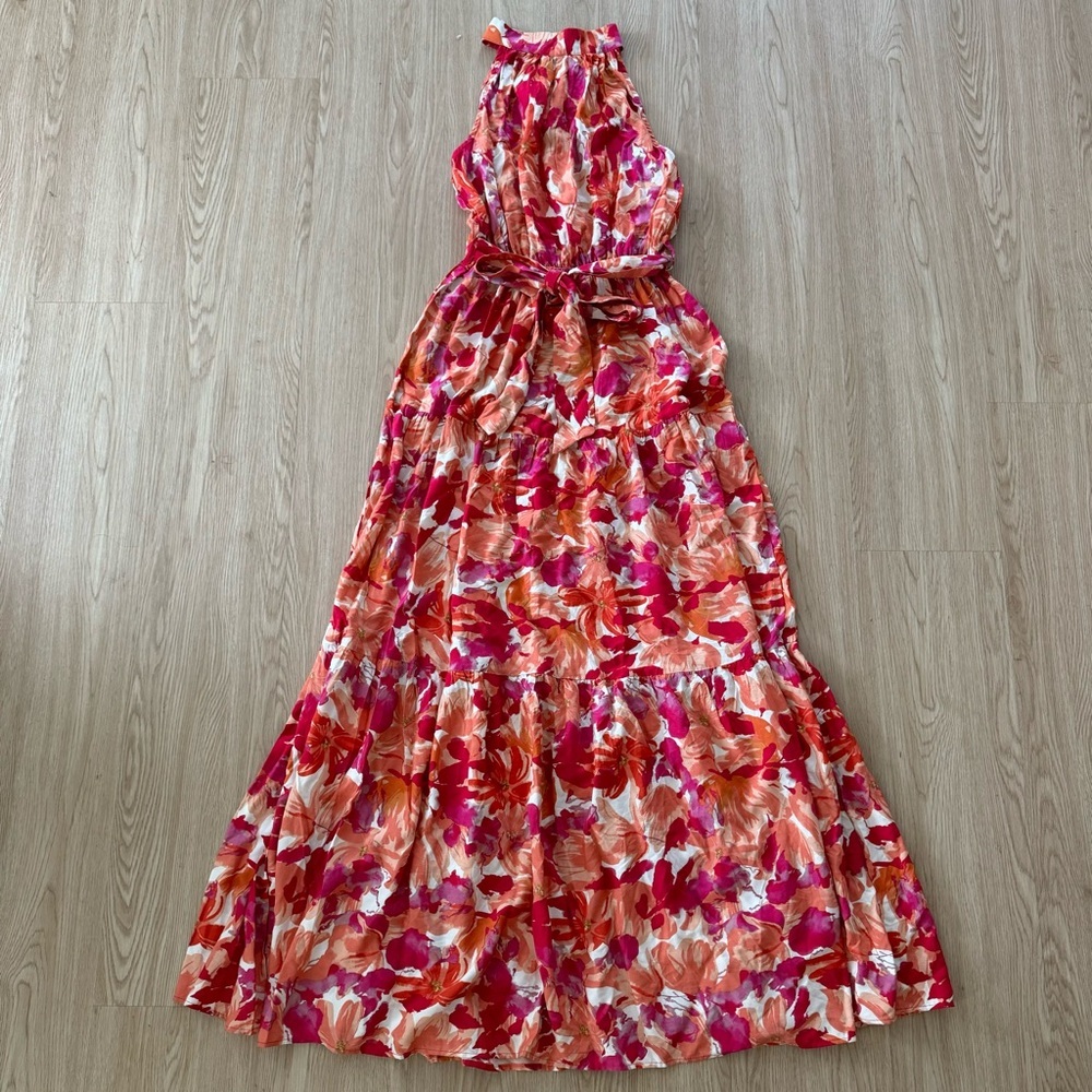 Petal & pup floral halter tiered maxi dress nwot - Picture 8 of 8